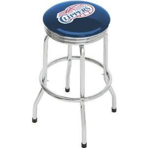  Los Angeles Clippers LA Chrome Swivel Counter Stool 