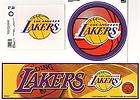 LOS ANGELES LAKERS OFFICIAL 3 PIECE STICKER/DECAL SET