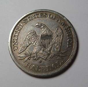 1863 S Seated Liberty Half Dollar *Choice AU* Civil War  