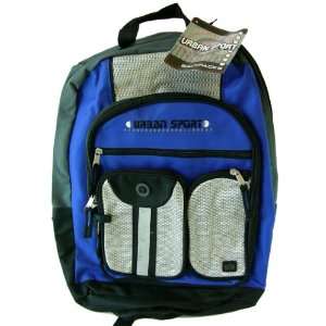  Urban Sports Back Pack  Built Tough School Backpack (Blue 