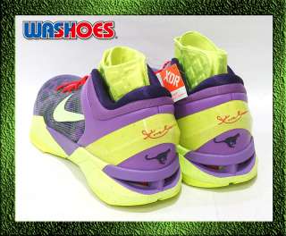 2011 Nike Zoom Kobe VII 7 Supreme X Christmas Purple Green Volt US 8 