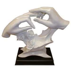  Hands of Promise in White Porcelain Finish