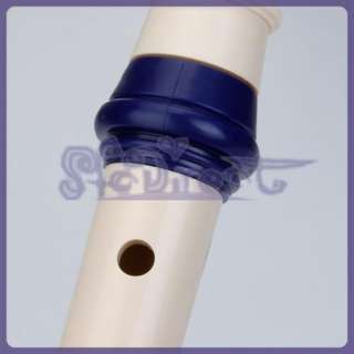 Soprano Descant Recorder 8 hole Beige Cleaning rod NEW  