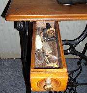 1873 Singer Treadle Base Sewing Machine w/accessories  Early Model 