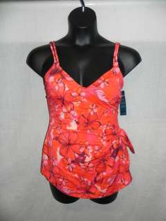   OF HOLLYWOOD WOMENS SZ 12 INSTANT MINIMIZER ONE PIECE SWIMSUIT 1PC NWT