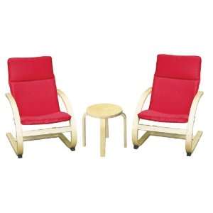  Early Childhood Resources 3 Piece Comfort Chairs and Table 