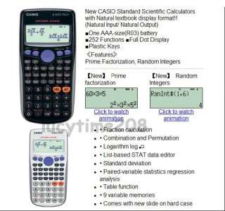 Casio FX 82ES Scientific Calculator FX 82ES Plus white  