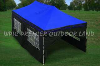 10x20 Pop Up Canopy Party Tent Gazebo EZ Blue Flame  