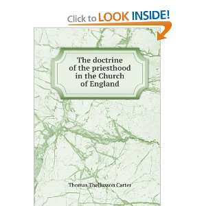  The doctrine of the priesthood in the Church of England 
