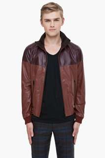 Alexander Mcqueen Dual Brown Leather Jacket for men  