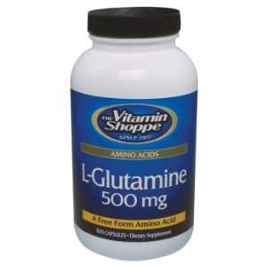 Vitamin Shoppe   L Glutamine, 500 mg, 300 capsules