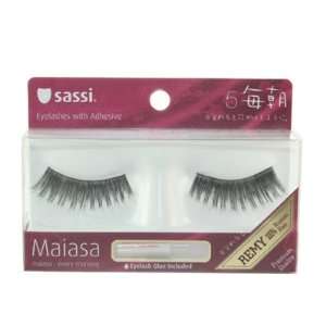    Sassi False Eyelashes 100% Human Hair, Free Glue #5 Beauty