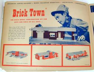 1950s Instructions Catalog Block City, Brick Town Sets  