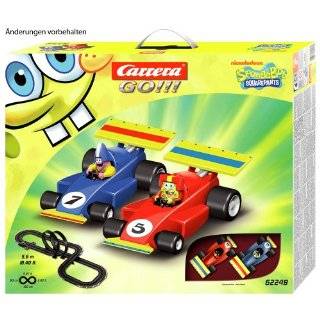   Carrera Spongebob Battery Operated Race Track With Cars: Toys & Games