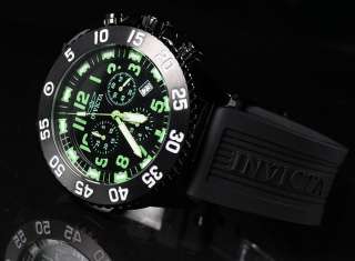   Sport Luminary Swiss Chronograph Black & Green Watch 1107 NEW  