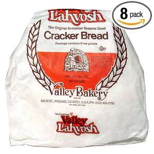 Valley Lahvosh Cracker Bread, 15.75 Ounce Packages (Pack of 8)  