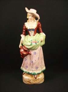 Vintage 10 Porcelain Victorian Lady Figurine Made in Japan EC  