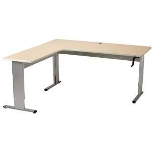  Accella Return Style Desk with Hand Crank Adjustment