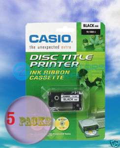 pk CASIO TR 18BK BLACK CD DVD Printer INK Cartridge  