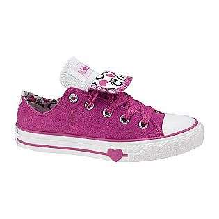 Youth Girls Chuck Taylor All Star Double Tongue Ox   Pink  Converse 