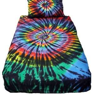    Stained Glass Spiral Tie Dye Bedding   Twin: Home & Kitchen