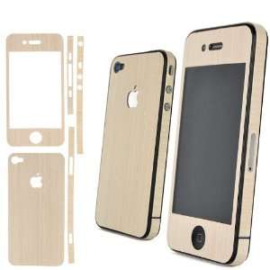  Wood Skin Sticker Cover Protector For iPhone 4 (AT&T ONLY 
