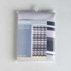 Essential Home Summer Stripe Fabric Shower Curtain