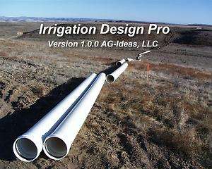 Irrigation Design Pro Software for Pipe Sizing, Friction Loss, Tons 