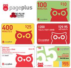 PAGE PLUS REFILL, TOP UP, MINUTES, RECHARGE, PREPAID  