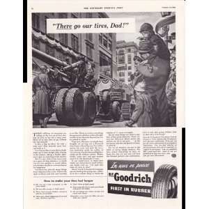  B F Goodrich War Effort 1942 Original Vintage Advertisment 