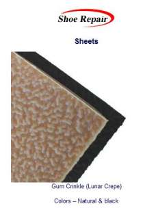 SoleTech Gum Crinkle Rubber Soling Sheet 15 x 30  
