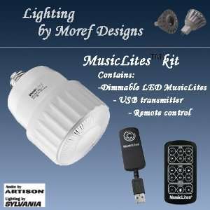 Dimmable LED Musiclites Kit with USB Transmitter / Wireless Speakers 