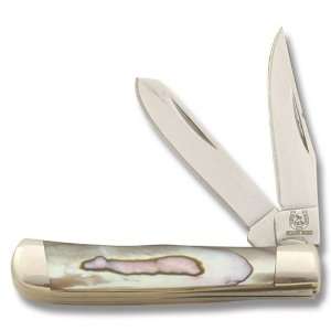 Rough Rider Knives 803 Tiny Trapper Knife with Abalone Handles