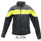 Allstate Leather, Inc. Ladies Black Riding Jacket with Reflective 