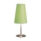   Source IK 6098WHT Pompom Table Lamp, White Wood with White Dot Shade