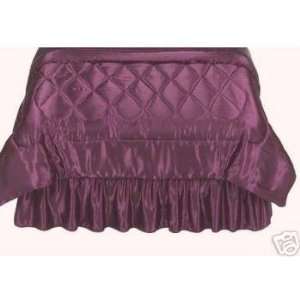  Bright Purple Straight Bedskirt TWIN 