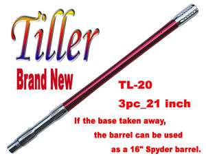 TL 20 Paintball Sniper Barrel 3pc_ 21 sRed _ Spyder  