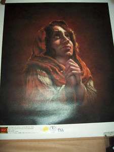 Bruce Eagle Mary Mother of Jesus Giclee on Canvas COA  