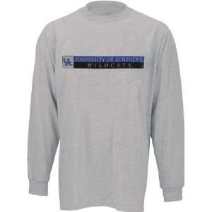   Wildcats Grey Split Block Long Sleeve T Shirt