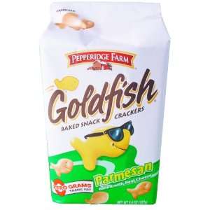 Pepperidge Farm Goldfish Crackers, Parmesan, 6.6 oz. Bag:  