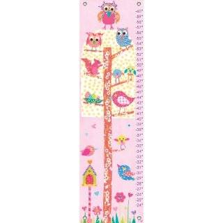 Personalized Growth Chart for Girls   Flowers & Butterflies:  