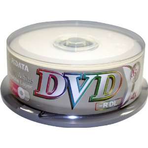   Double Layer DVD R 4X inkjet printable in 25 pcs cakebox Electronics