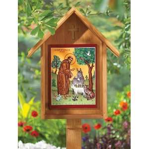 Outdoor (Garden) Cypress Shrine with St. Francis & the Animals Outdoor 