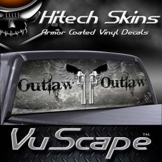 Vuscape Truck Rear Window Graphic   OUTLAW GUNS  
