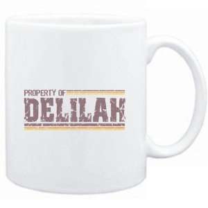  Mug White  Property of Delilah   Vintage  Female Names 