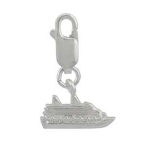  Sterling Silver Boat Novelty Charm Jewelry