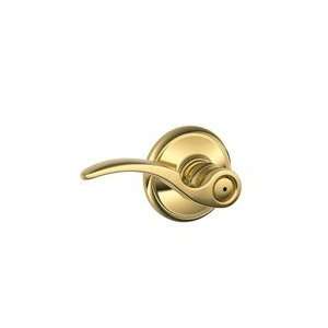  Schlage F40 605 Bright Brass Privacy St. Annes style Lever 