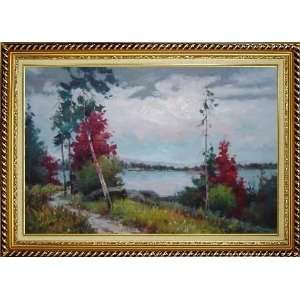   , with Linen Liner Gold Wood Frame 30.5 x 42.5 inches: Home & Kitchen