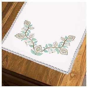  Dimensions Jacobean Vine Dresser Scarf Stamped Embroidery 