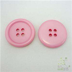 20 pcs Pink buttons lot round sewing 25mm size 40  
